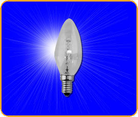 28W SES Clear Halogen Candle